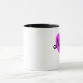 Rosa Herz-Mutter-Tasse Tasse (Zentrum)