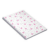 Rosa-Herz-Notebook Notizblock (Rechte Seite)