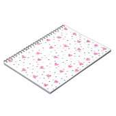 Rosa-Herz-Notebook Notizblock (Linke Seite)