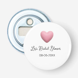 Rosa Herz Pastell Retro Brautparty Termin Boho Te Flaschenöffner