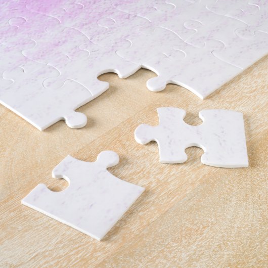 Rosa Herz Pop Kunst Valentine Puzzle (Seite)