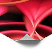 Rosa Herz Poster (Ecke)