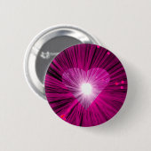 Rosa Herz rund Taste Abzeichen Button (Vorne & Hinten)