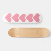 Rosa Herz Skatebaord Skateboard (Horizontal)