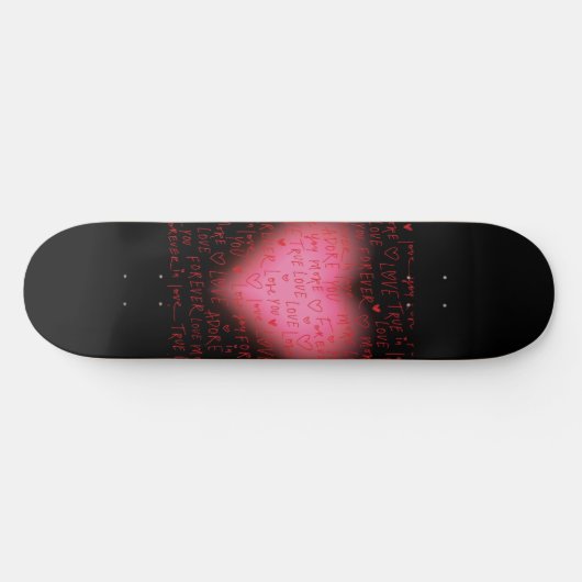 Rosa Herz-Skateboard Skateboard (Horizontal)