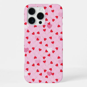 Rosa Herz Süße romantische Liebesherzen Valentin iPhone 16 Pro Max Hülle