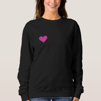 Rosa Herz Sweatshirt – Stylisches Kunst-Hoodie für