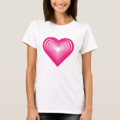 Rosa Herz-T - Shirt (Vorderseite)