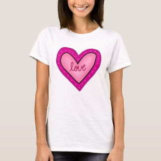 rosa Herz T-Shirt