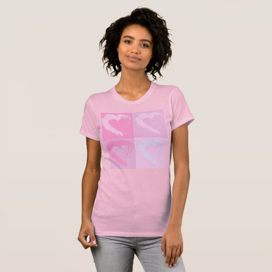 Rosa Herz T - Shirt (Vorne ganz)