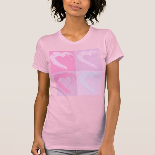 Rosa Herz T - Shirt (Vorderseite)