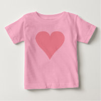 Rosa Herz-T-Shirt