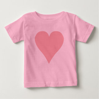 Rosa Herz-T-Shirt Baby T-shirt