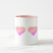 rosa Herz Tasse (Zentrum)