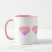 rosa Herz Tasse (Links)