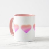 rosa Herz Tasse (Vorderseite Links)