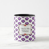 rosa Herz Tasse (Zentrum)