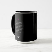 Rosa Herz-Tasse Tasse (Vorderseite Links)