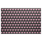 rosa Herz und Arrow Stoff, schwarz Stoff (Yard (91,4 cm))