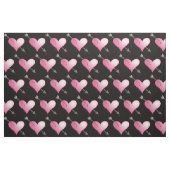 rosa Herz und Arrow Stoff, schwarz Stoff (Fat Quarter (45,7 x 55,9 cm))