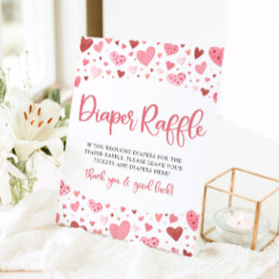 Rosa Herz Valentine Kinderdusche Windelwanne Winde Sockelschild