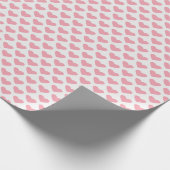 Rosa Herz Valentine Wrapping Paper Geschenkpapier (Ecke)