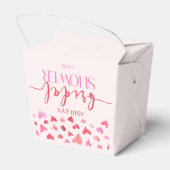 Rosa Herz - Valentinisches Brautparty Geschenkschachtel (Rückseite)