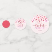 Rosa Herz - Valentinisches Brautparty Konfetti (Rückseiten)