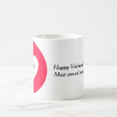 💖 Rosa Herz Valentinstag Liebe oder romantisches Kaffeetasse (Mittel)