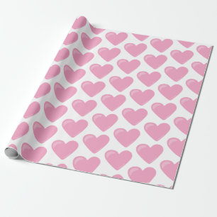 Rosa Herz Valentinstag Muster Geschenk Geschenkpapier