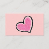 ROSA HERZ-Visitenkarte Visitenkarte (Rückseite)