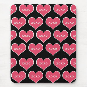 Rosa Herz XOXO Mousepad