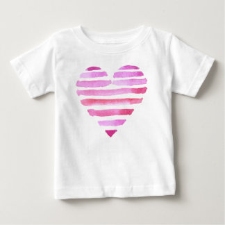 Rosa Herzanhänger für Kinder Baby T-shirt