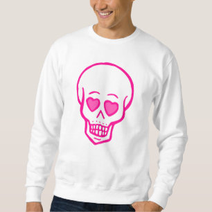 Rosa Herzaugen Sweatshirt