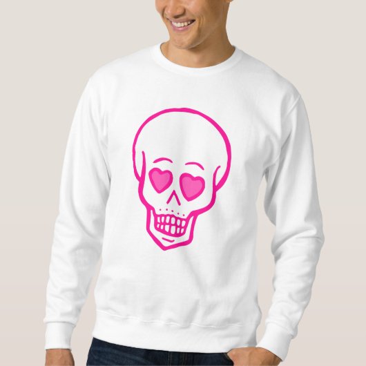 Rosa Herzaugen Sweatshirt (Vorderseite)