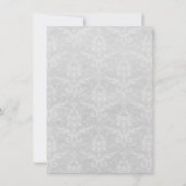 Rosa Herzblasen Probe Abendessen Einladung (Rückseite)