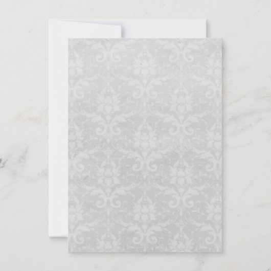 Rosa Herzblasen Probe Abendessen Einladung (Rückseite)