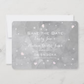 Rosa Herzblattbaum Save-the-Date Save The Date (Rückseite)