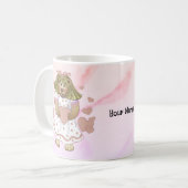 Rosa Herzchen Betsy Bären Tasse (Vorderseite Links)