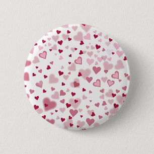 Rosa Herzchen Muster Button