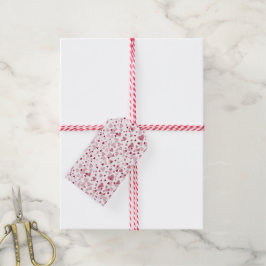 Rosa Herzchen Muster Geschenkanhänger