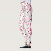 Rosa Herzchen Muster Leggings (Links)