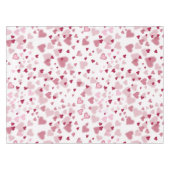 Rosa Herzchen Muster Tischdecke (Vorderseite (Horizontal))