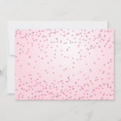 Rosa Herzchen Valentinstag Geburtstag Sweetheart Einladung (Rückseite)