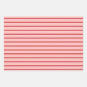 Rosa Herzchen Valentinstag Geschenkpapier Set (Vorderseite)