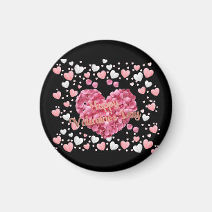 Rosa Herzchen Valentinstag Magnet