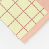 Rosa Herzcreme Gestank Valentinstag Geschenk Fleecedecke (Ecke)