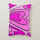 rosa Herzdesign Dekokissen (Rückseite(Vertikal))