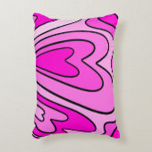 rosa Herzdesign Dekokissen (Vorderseite(Vertikal))