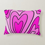 rosa Herzdesign Dekokissen (Rückseite)